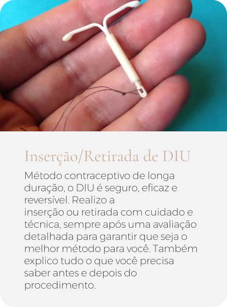 Inserção/Retirada de DIU